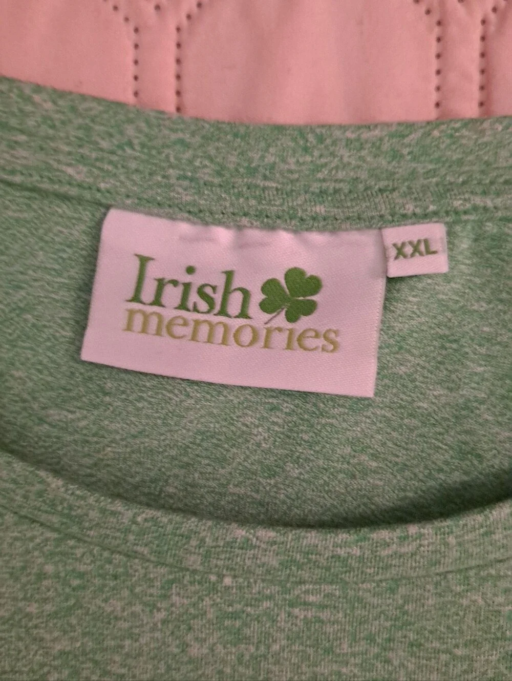 Irish Memories Green Short-Sleeve Womens Tee with Celtic Knot Graphic Size XXL - Picture 4 of 9